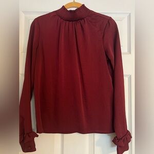 Express Ruffle Cuffs Dressy Top